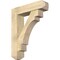 Ekena Millwork Merced Craftsman Rough Sawn Bracket w/ Offset Brace, Douglas Fir, 8"W x 32"D x 40"H BKT0806X32X40MRC04RDF - alternate 1
